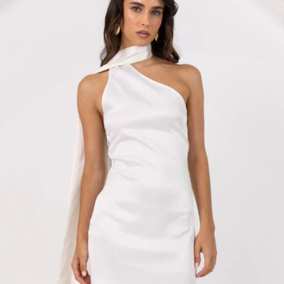 Peppermayo Women's Cassandra Scarf Pearl Mini Dress - Size 2 - Picture 4 of 4